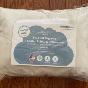 Organic Toddler Pillow and Pillowcase